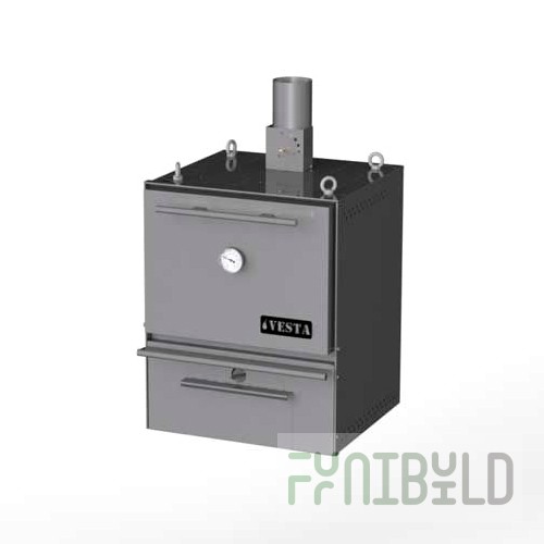 Barbecue oven VESTA 25 N (637x693x794mm, 60kg/h, stainless steel body)