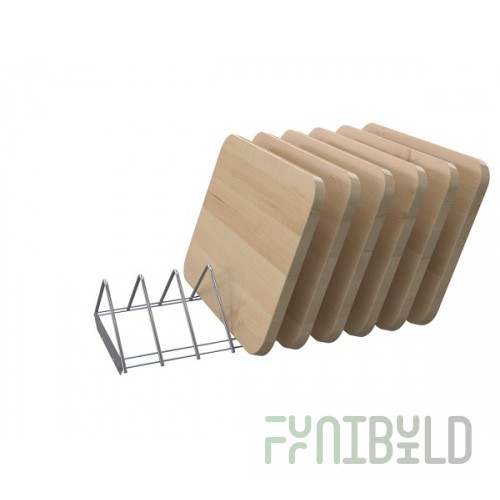 Shelf kit for cabinet boards ШЗДП-4-1200-02-1 (1106х237х132 in, AISI304 rod, for 18 boards)