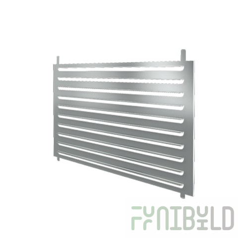 Bracket for LTO-BRM grid shelves, 640x455x22mm, stainless steel.