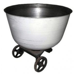 Bowl 330l for dough mixer Penzmash TMM-330 (880x880x1080mm, 40kg made of carbon steel with trolley)