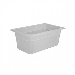 Gastronorm container without lid p/p GN 1/4, H-100, 265x162x100mm, (plastic, transparent), in pack. 24 pcs. 422101601