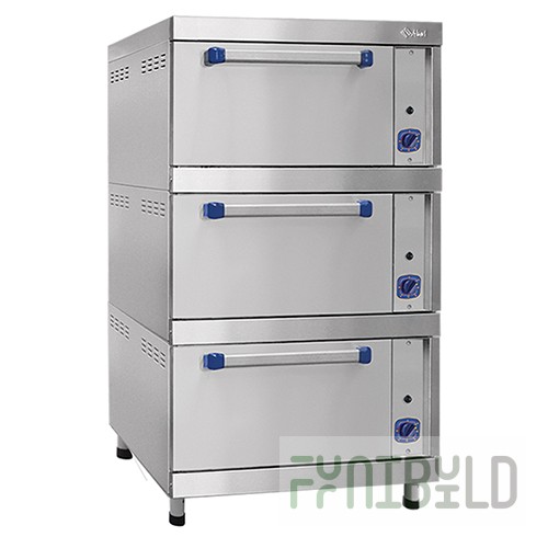 Gas oven cabinet ШЖГ-3 (840х935х1500 in, painted stand, enameled oven)