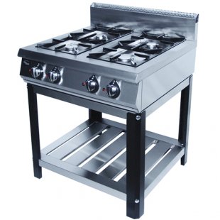 Gas stove 4-burner without oven (on stand) F4PG/800/50002 (800x800x1050mm, 28.5 kW)
