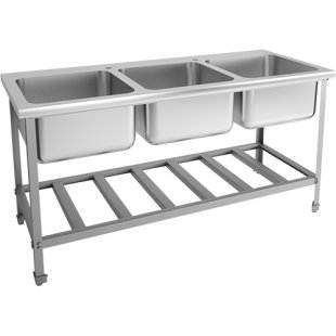 Solid-drawn washing bath EKONOM VMOts3-500ETsK 1700x700x870 in, (capacity 500x500x300 in)