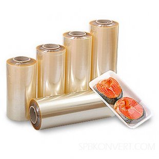 Food film PVC 380mm 8 microns 700 m (min. 1 roll)