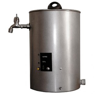 Continuous electric boiler KNE-25-01 stainless steel (250x250x360mm, 25l/hour, 3.0 kW, 220V, 6.0 kg)