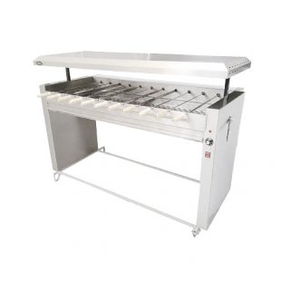 Shashlik maker F6ShshE (for 11 skewers), electric drive, stainless steel (1815x760x1100mm, 380V, 12kW)