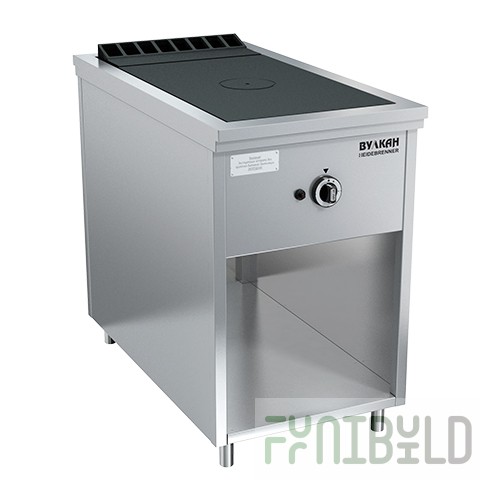 Gas stove 1-burner closed type floor without oven PRG-IIA-1S Maxi (522x990x850(760)mm, 10 kW)