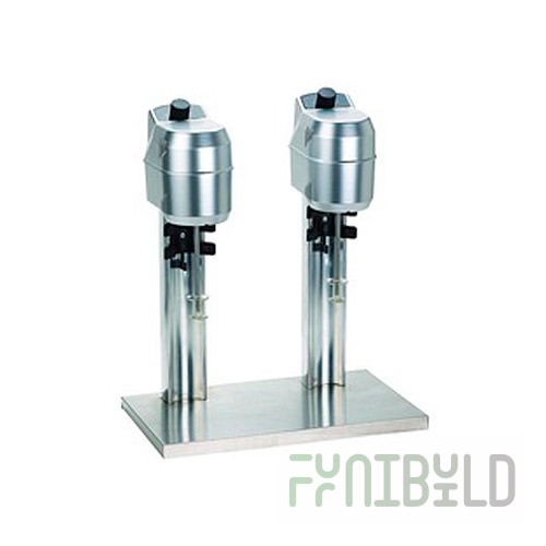 Mixer JAU SR2 stainless steel (330x160x500mm, 2 glasses of 0.9l, 11000 rpm, 0.3 kW, 220V, aluminum body)