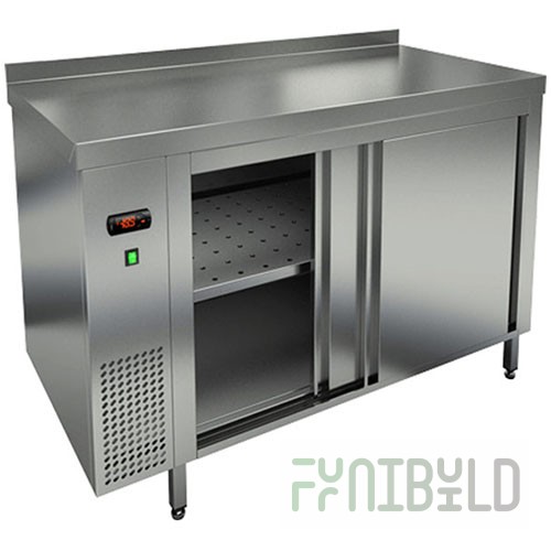 Thermal table wall-mounted compartment doors HICOLD TS430 12 GN (1200x700x850mm, 1.525 kW, 220 V)