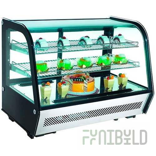 Medium-temperature display case. COOLEQ CW-160 (874x568x686mm, 0...+12C, V=160l)