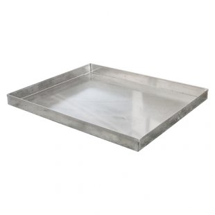 Baking tray 410x310x40 stainless steel (for trolley-pin)