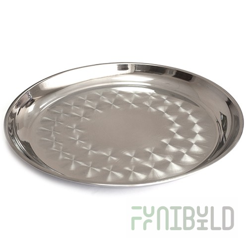 Round metal tray d=34cm FT-0601
