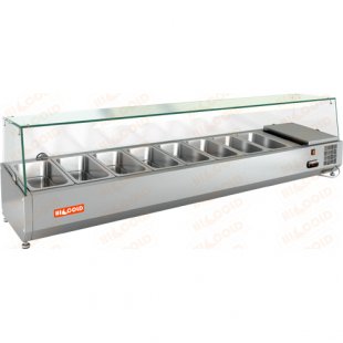 Showcase HICOLD VRX 1800 (1800x385x459mm, 0.15 kW, 220V,+2...+7 °C)