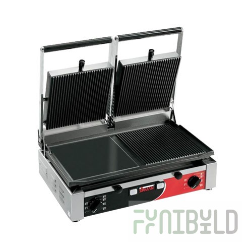 Electric contact grill Sirman PD LR-RR (515x435x500 in, 3.1 kW, combined lower surface)
