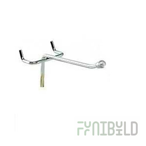 Single perforation hook 100mm (25/50) art. SH504-100SX