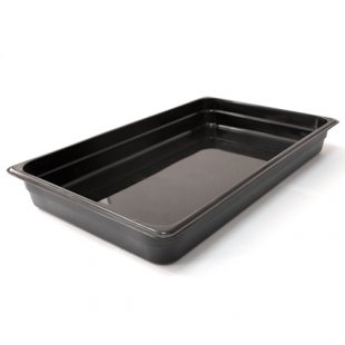 Gastronorm container without lid p/p GN 1/1, H-65, 530x325x65 in, (black plastic) 422107313 in pack. 7 pcs.