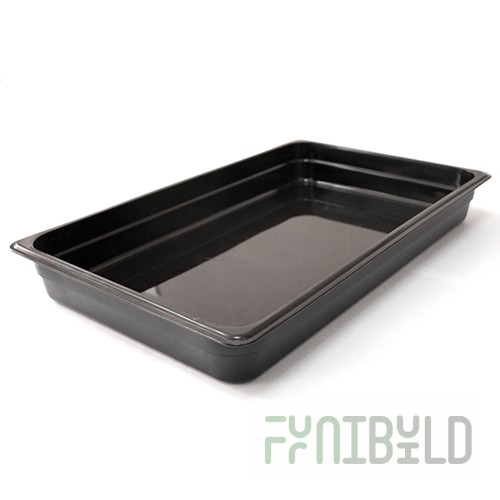 Gastronorm container without lid p/p GN 1/1, H-65, 530x325x65 in, (black plastic) 422107313 in pack. 7 pcs.