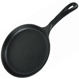Pancake pan (cast iron) d=200x180x25mm, PL 92001405