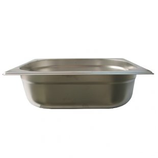 Gastronorm container without lid stainless steel GN-2/3 depth 100, 8.8 l. (354x325x100 in.), in pack. 3/6 pcs.