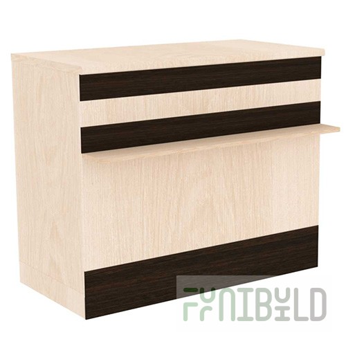 Counter Maria 900x500x900 (Laminated chipboard Milk oak/Oak Wenge/Wood)
