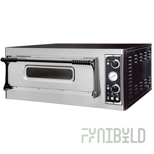 Pizza oven ITPIZZA MS4 (975x920x415mm, 1 chamber 660x660x140mm, 4.7 kW, 380V)