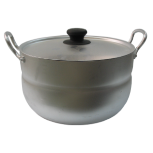 Saucepan (aluminum) 4.5 l, with 2 aluminum handles art. 1045, pack. 12 pcs.
