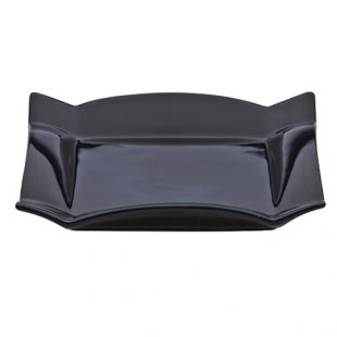 Rectangular plate 30x20x4 cm, (4 pcs in a pack) black ceramics art.268(BLK)