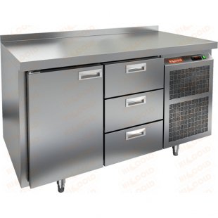 Table with refrigerated cabinet Hicold GN13/TN (1390x700x850mm, -2...+10 °C)