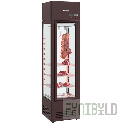Refrigerated cabinet with high humidity control CARBOMA D4 (glass, brown) (575x600x2185 in.; +2…+12, C; humidity 45…90,%; 200, V; 0.4 kW)