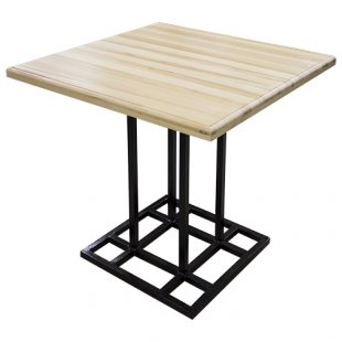 Table top 800x800x40mm, solid beech (false)