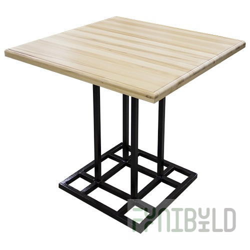 Table top 800x800x40mm, solid beech (false)
