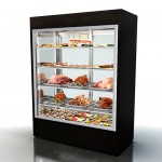 Showcase medium-temp. cond.crash. 360x610x1935mm, BB-1000