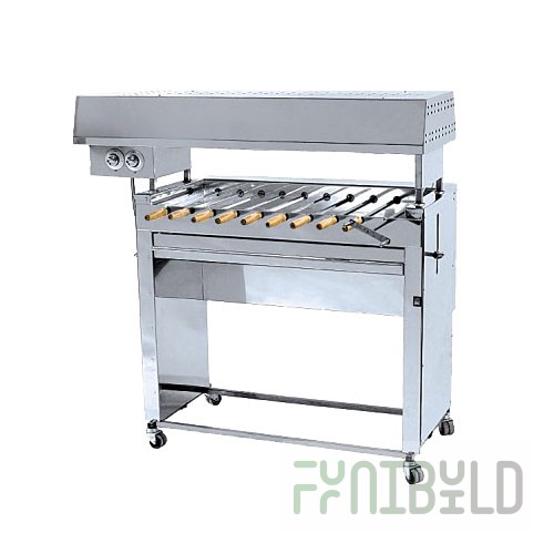 Gas kebab maker F2SHG (for 10 skewers) (1120x600x1190 in, 220V, 9kW, weight 73 kg)