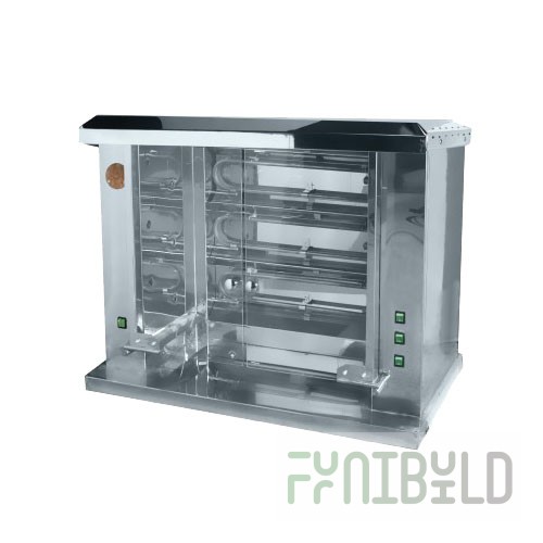 Electric spit grill F3SH1E (1280x430x750 in, 380V, 7.3 kW, 76 kg)