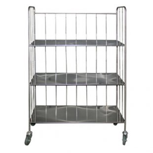 Wire trolley with shelves for linen (rack on wheels) TSP-500