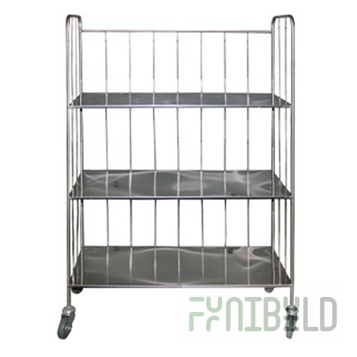 Wire trolley with shelves for linen (rack on wheels) TSP-500