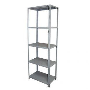 Metal rack 700x600x2000 in (5 shelves, 4 posts, 4 heels)