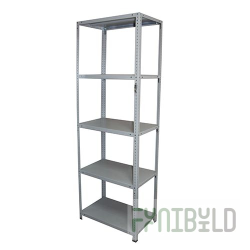 Metal rack 700x600x2000 in (5 shelves, 4 posts, 4 heels)