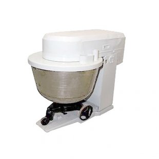 Spiral dough mixer with a movable bowl for yeast dough Penzmash TMM-140 (1280x850x1027mm, 1.5 kW, 220 kg, with a stainless steel bowl)