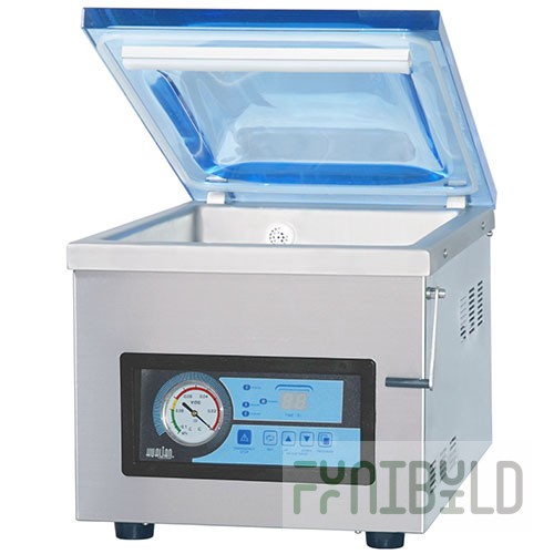 Tabletop vacuum packer HVC-260T/1A (335x488x360 in, 220 V; 0.37 kW, stainless steel)