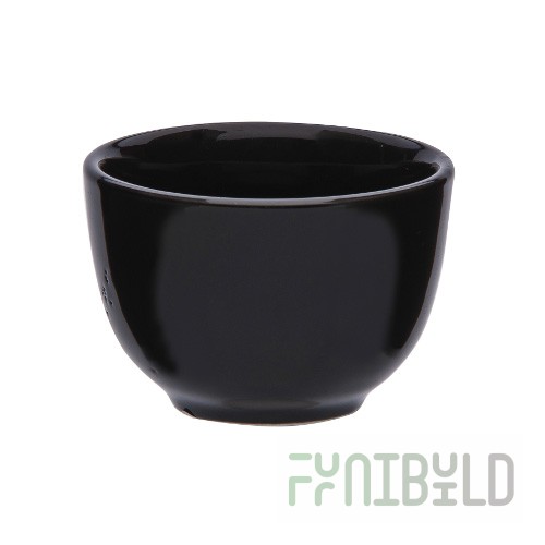 Black ceramic cup, (8 pcs in pack) art. 1350 (BLK)