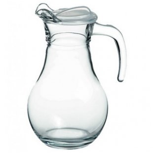 Jug 1.0 l with transparent flat lid d=91 h=213 BISTRO art.43944/43944B/43944 SL/S, in pack. 6 pcs.