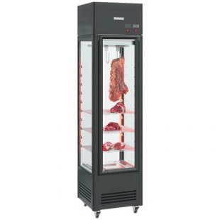 Refrigerated cabinet with high humidity control CARBOMA D4 (glass, black) (575x600x2185 in.; +2…+12, C; humidity 45…90,%; 200, V; 0.4 kW)