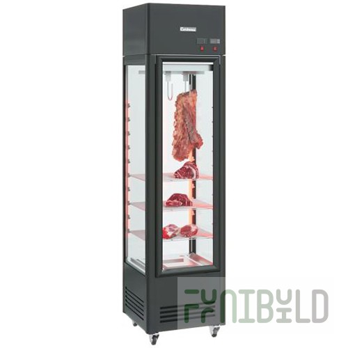 Refrigerated cabinet with high humidity control CARBOMA D4 (glass, black) (575x600x2185 in.; +2…+12, C; humidity 45…90,%; 200, V; 0.4 kW)