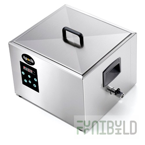 Bath thermostat APACH ASV 2/3 GN R (500x360x300 in, 14 l, with roofs, with handles, static heating, 1.15 kW, 220V