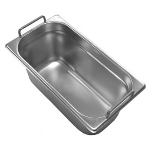 Gastronorm container without lid stainless steel GN-1/4 depth 150 (265x162x150 in) for EMK, PMES, vitrine and salad bars PVV