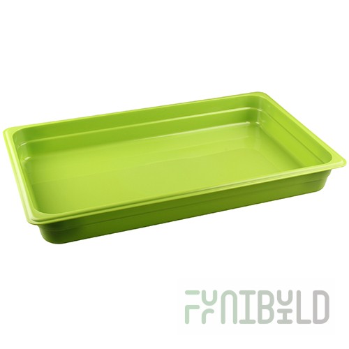 Gastronorm container without lid p/p GN 1/1, H-65, 530x325x65mm, (plastic, green) 422107309, in pack. 7 pcs.