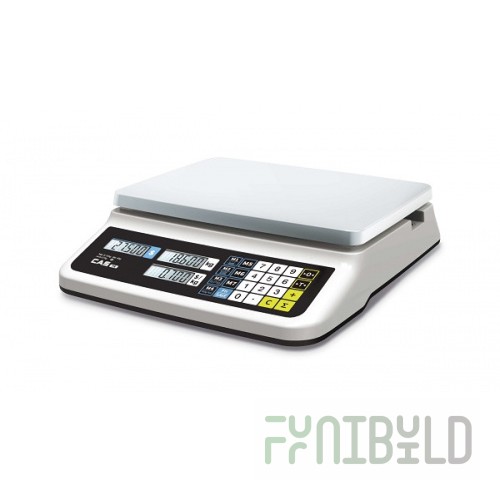 CAS PR-30B trading scales (LCD, II) with USB (341x383x102 in, platform 330x235 in, up to 30 kg)