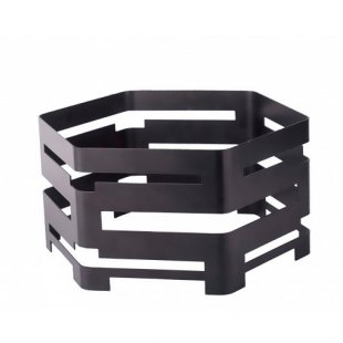 Buffet base hexagon 300x150mm, black, art. 00414